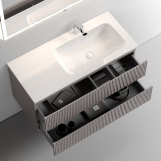 Подвесная тумба под раковину Sancos Snob T SNT100RSM правая 100см Doha Soft